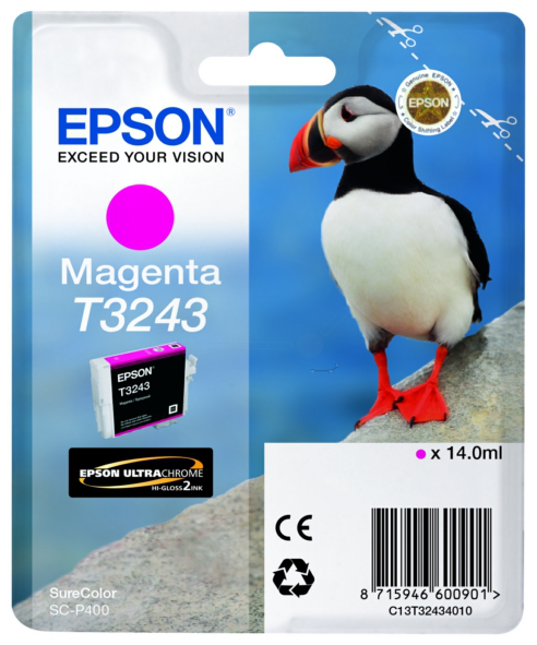 Original EPSON T3243 magenta Tintenpatrone