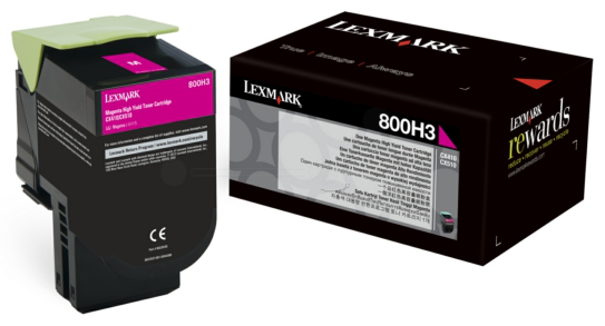 Original Lexmark 80C0H30 Toner Magenta XL