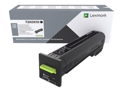 Original Lexmark 72K0X10 Toner Schwarz XL