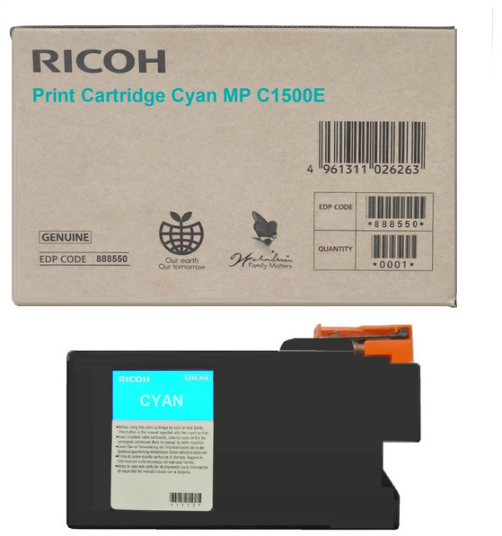 Original Ricoh Type MPC1500E | 888550 Gel Cyan