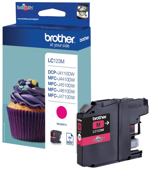 Original Brother LC123M Tinte Magenta