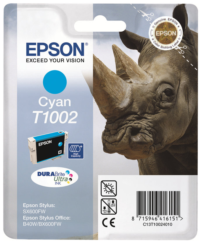Original Epson T1002 | C13T10024010 Tinte Cyan XXL