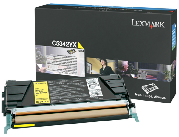 Original Lexmark C5342YX Toner Gelb