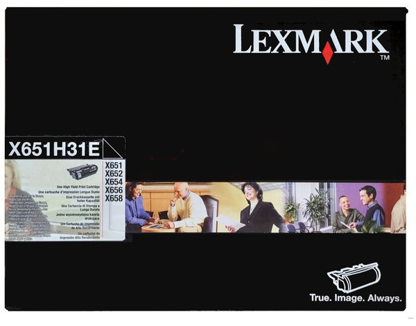 Original Lexmark X651H31E Toner Schwarz XL