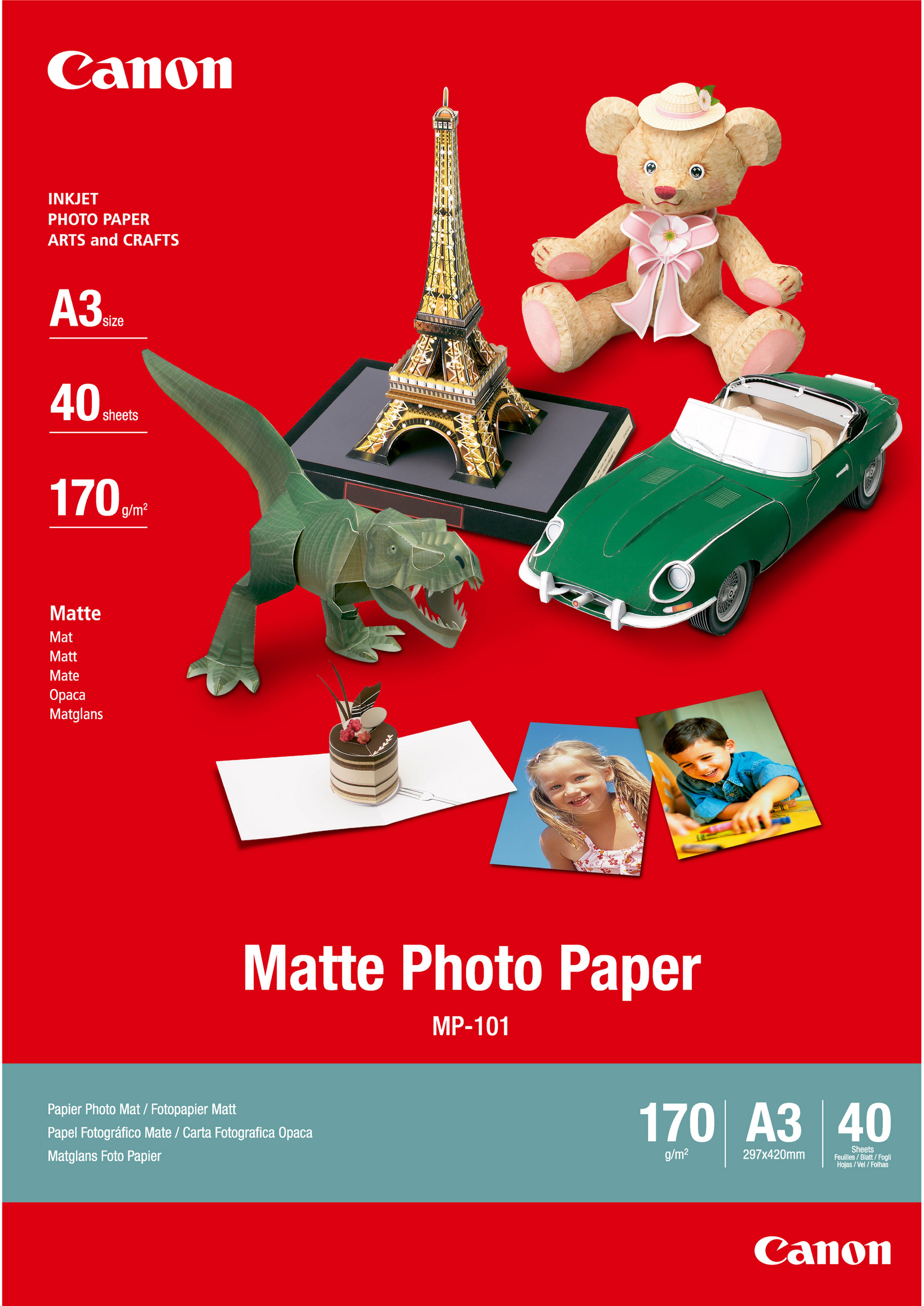 Canon Fotopapier MP-101 Matt | A3 | 170 g/m² | 40 Blatt