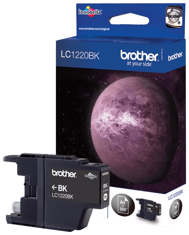 Original Brother LC1220BK Tinte Schwarz
