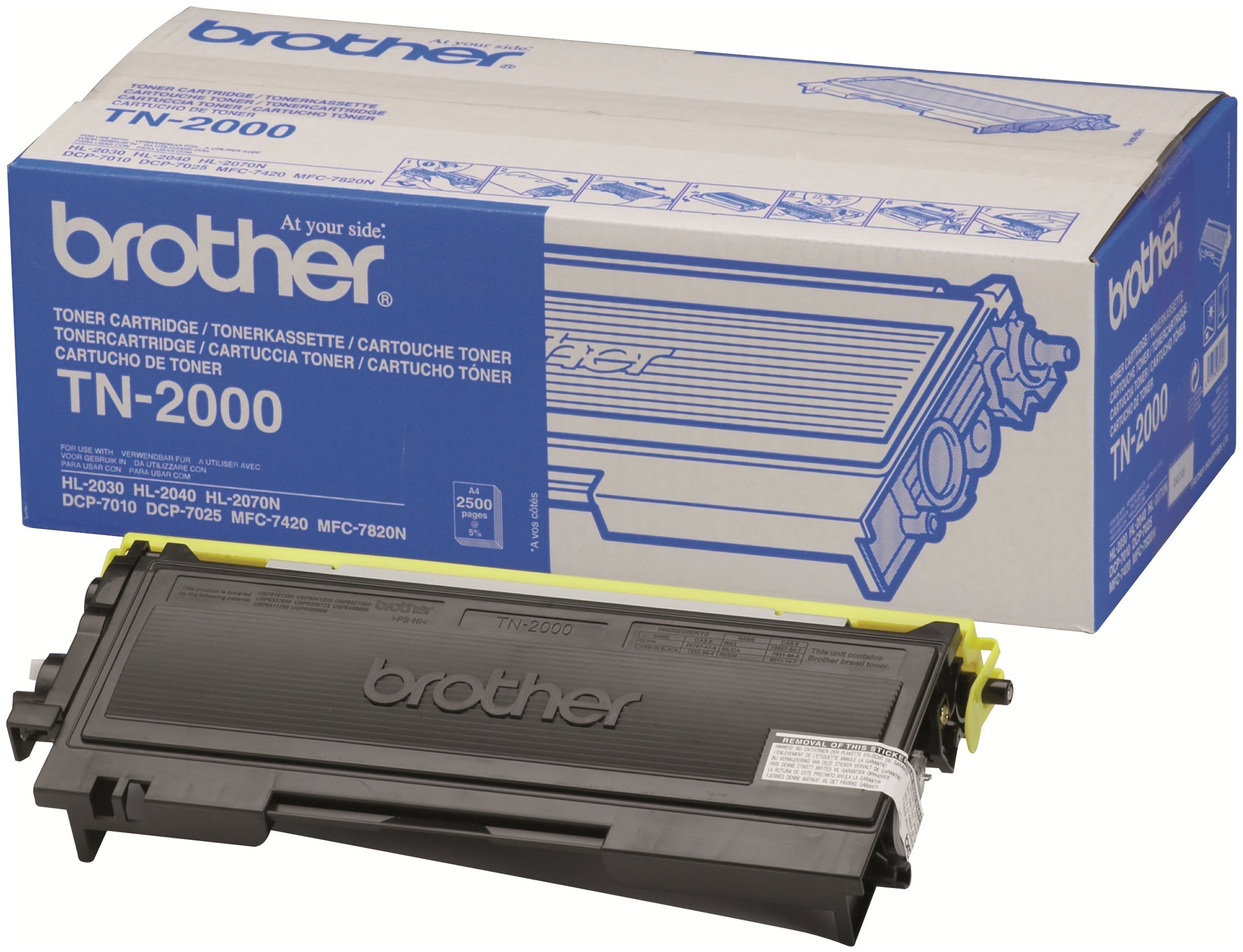 Original Brother TN2000 Toner Schwarz