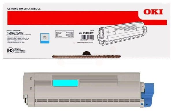 Original OKI 45862839 Toner Cyan