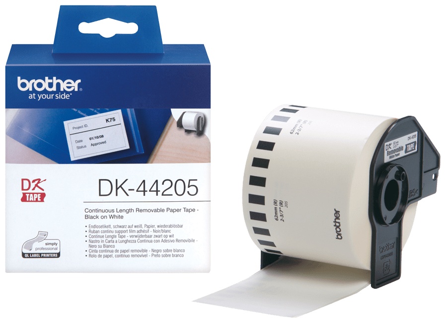 Brother Endlospapierrolle DK44205 | 62 mm | Weiß