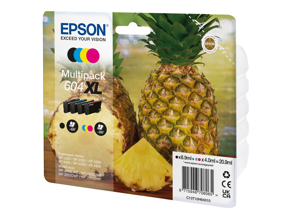 Original Epson 604XL | C13T10H64010 Tinte Multipack XL ( 4 Stück )