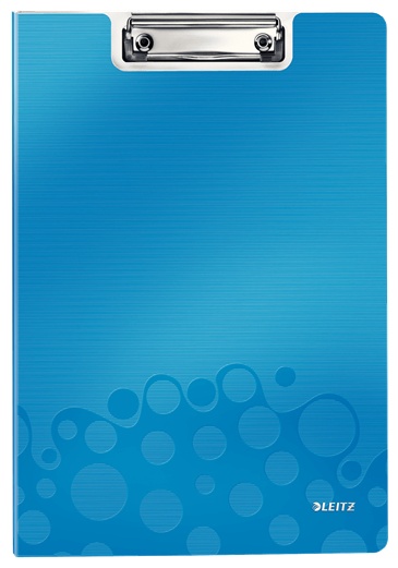 Leitz Klemmbrettmappe WOW 4199 | DIN A4 | Blau | Hartschaumstoff