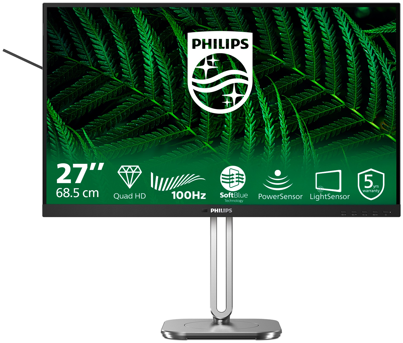 Philips 5000 series | 27B2G5500/00 Monitor 27 zoll | 68,6 cm | WQHD | 2560 x 1440 | Anthrazit