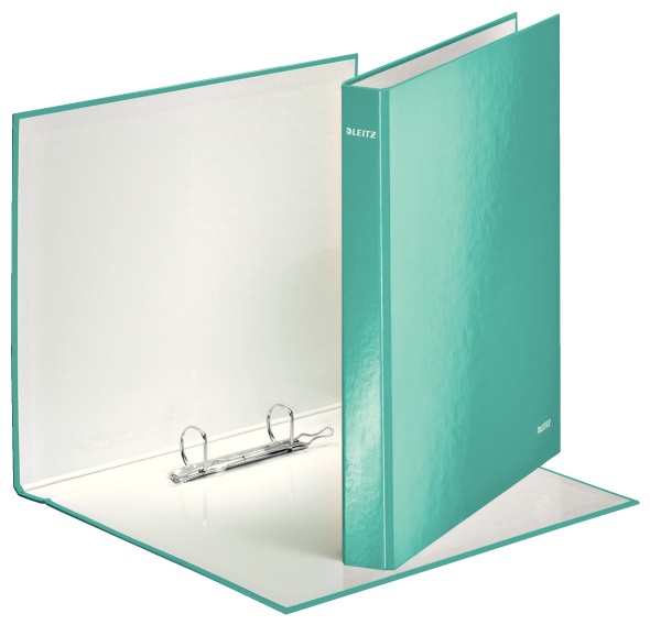Leitz Ringbuch WOW | DIN A4 | 2 Ringe | 4,0 cm | Eisblau