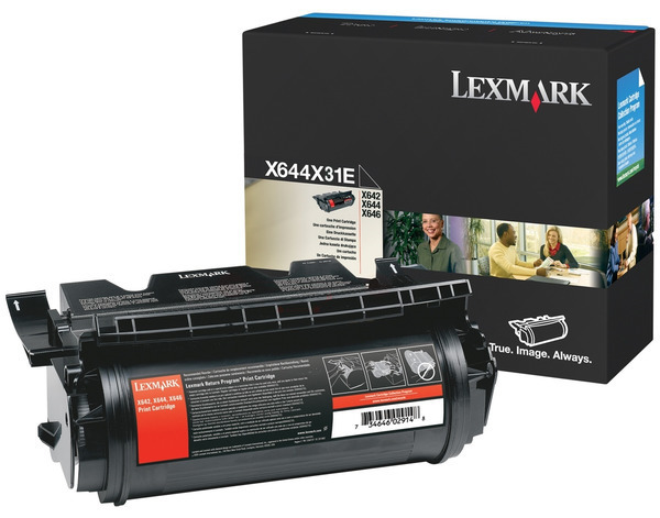 Original Lexmark X644X31E Toner Schwarz