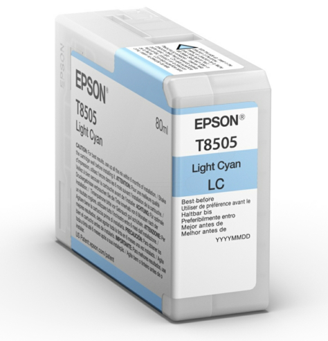 Original Epson C13T850500 | T8505 Tinte hell Cyan