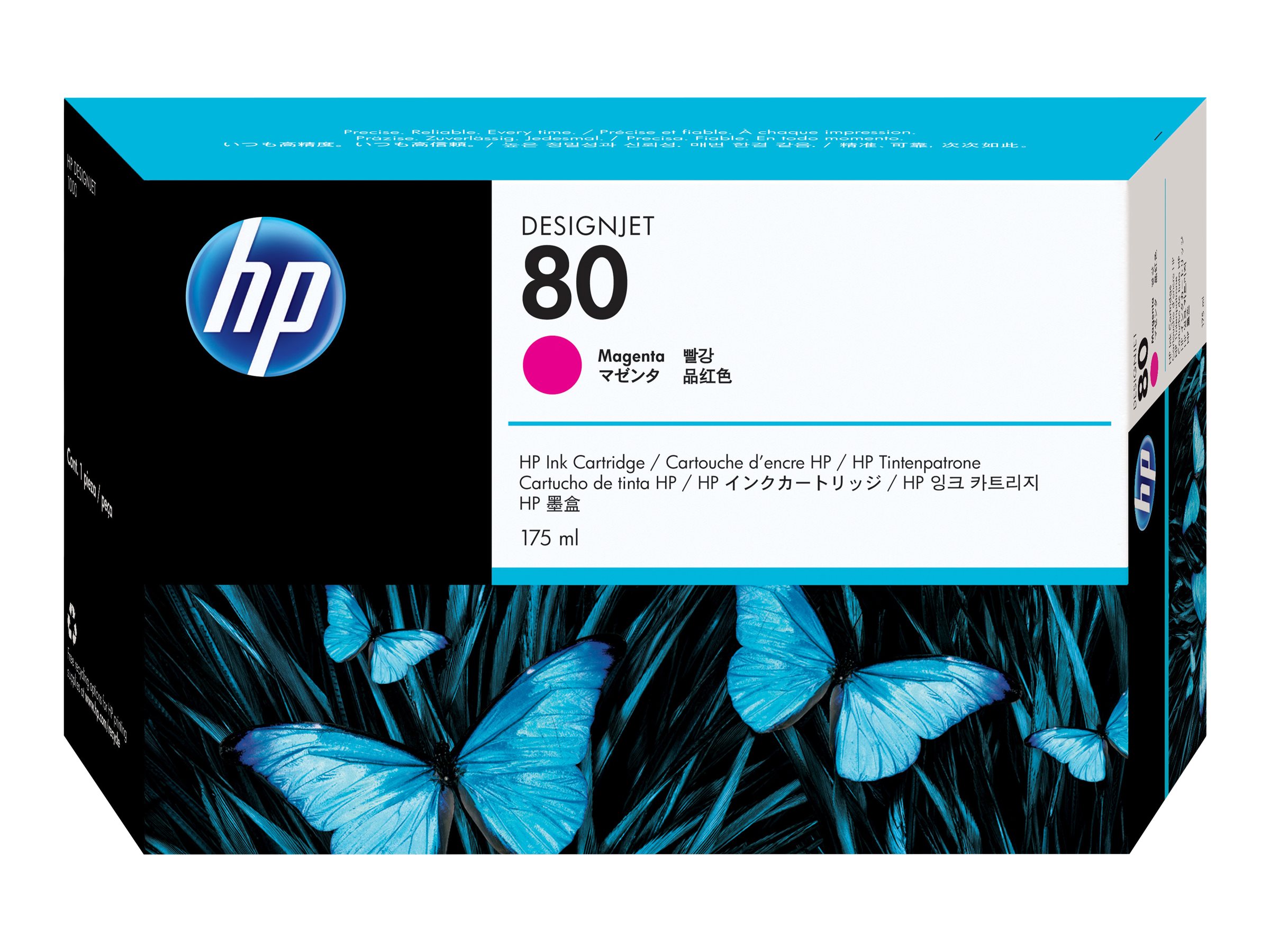 Original HP 80 | C4874A Tinte Magenta ( 2018 )