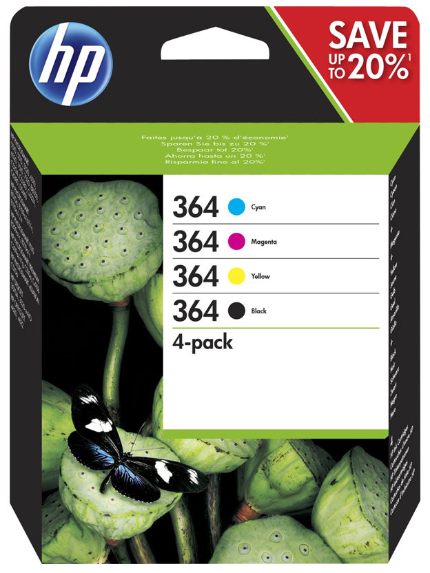 Original HP 364 | N9J73AE Tinte BK/C/M/Y ( 06.2026 )