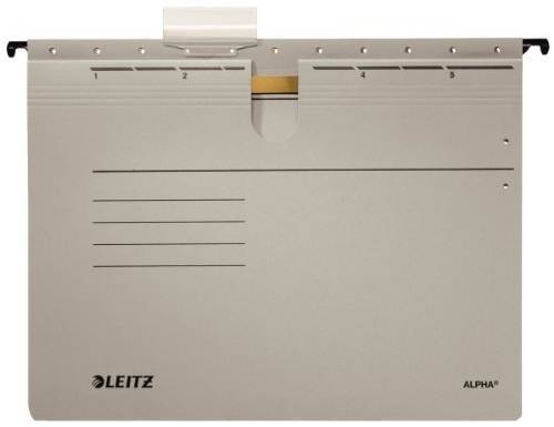Leitz Hängehefter ALPHA 1984 | DIN A4 | Grau | 5er-Pack