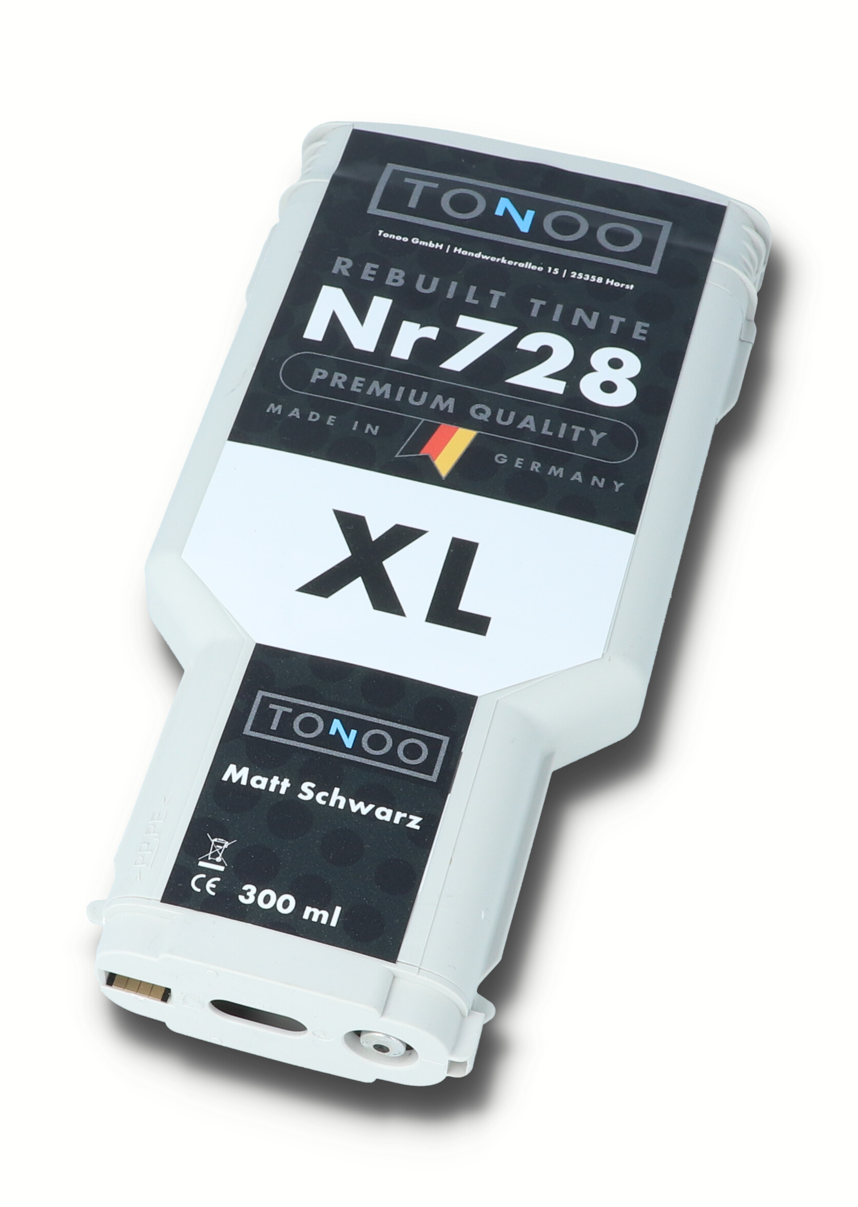 Tonoo® Tinte ersetzt HP 728 | F9J68A Matt Schwarz XL