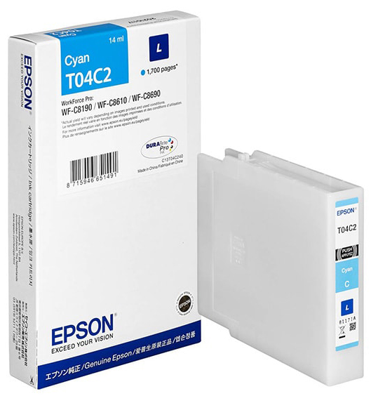 Original Epson T04C2 L | C13T04C240 | C13T04C24N Tinte Cyan