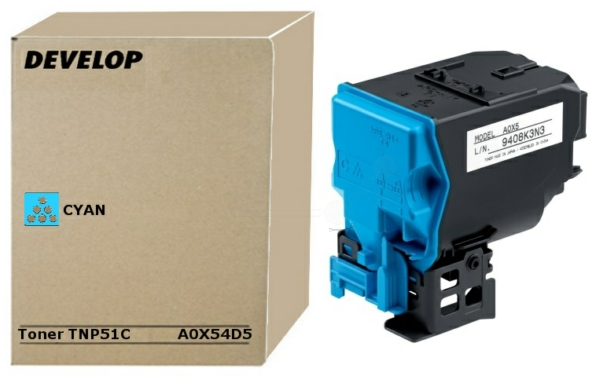 Original Develop TNP51 C | A0X54D5 Toner Cyan