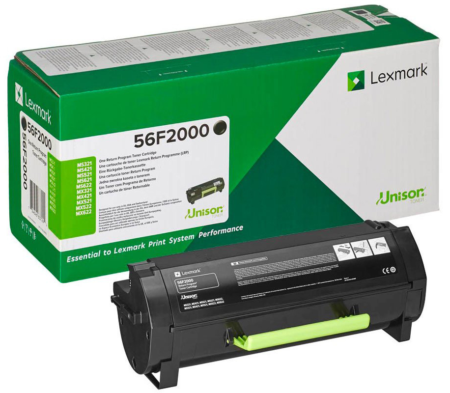 Original Lexmark 56F2000 Toner Schwarz