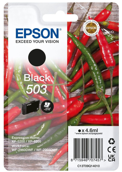Original Epson 503 | C13T09Q14010 Tinte Schwarz