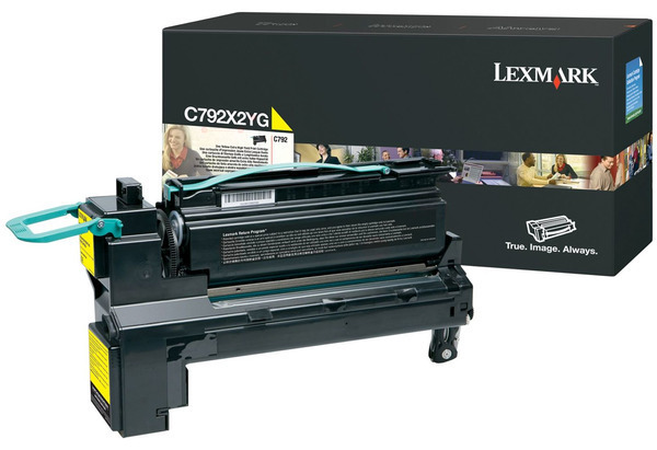 Original Lexmark C792X2YG Toner Gelb XL