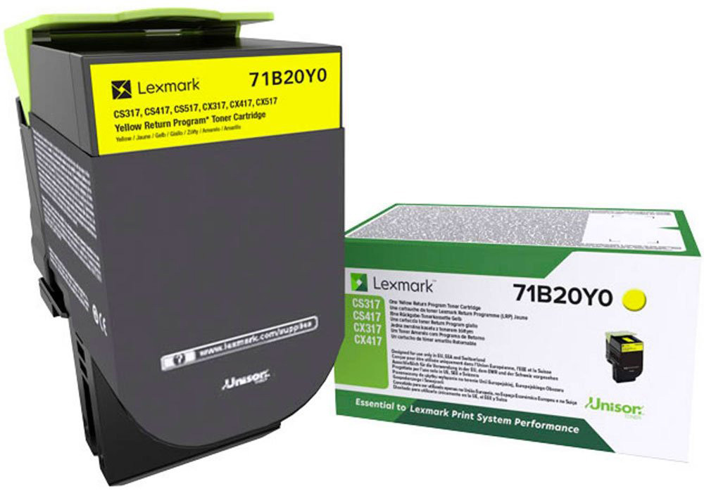 Original Lexmark 71B20Y0 Toner Gelb