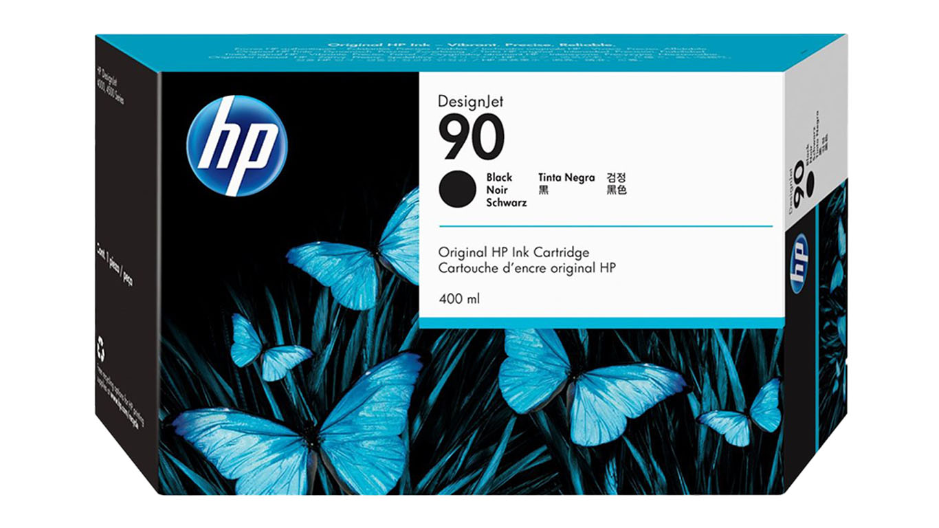 Original HP 90 | C5058A Tinte Schwarz ( 2018 )
