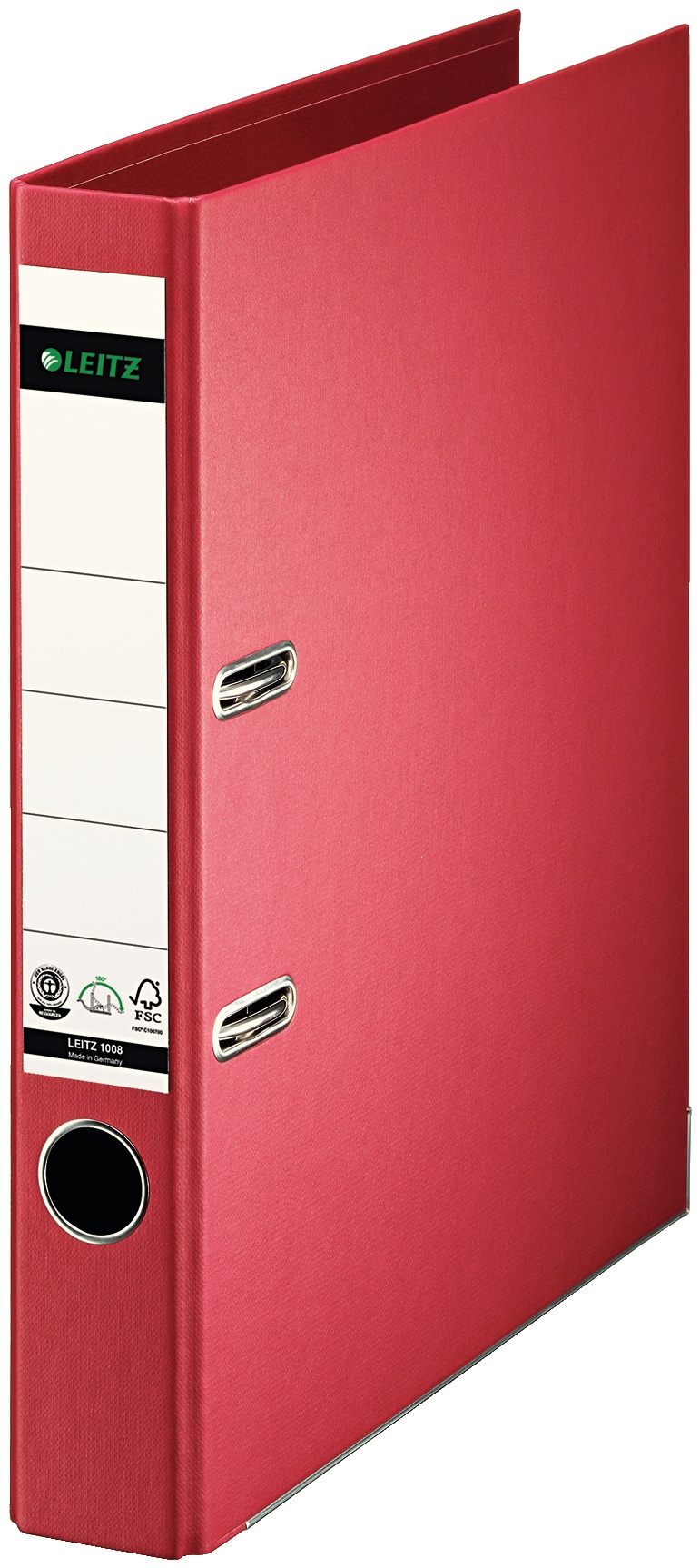Leitz Ordner 1008 | DIN A4 | 5,2 cm | Rot