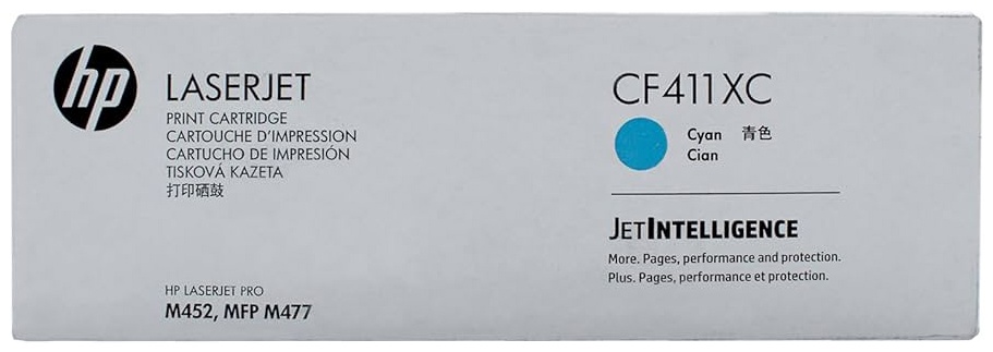 Original HP CF411X | CF411XC | 410X Toner Cyan XL