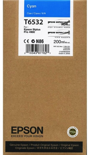 Original Epson T6532 | C13T653200 Tinte Cyan