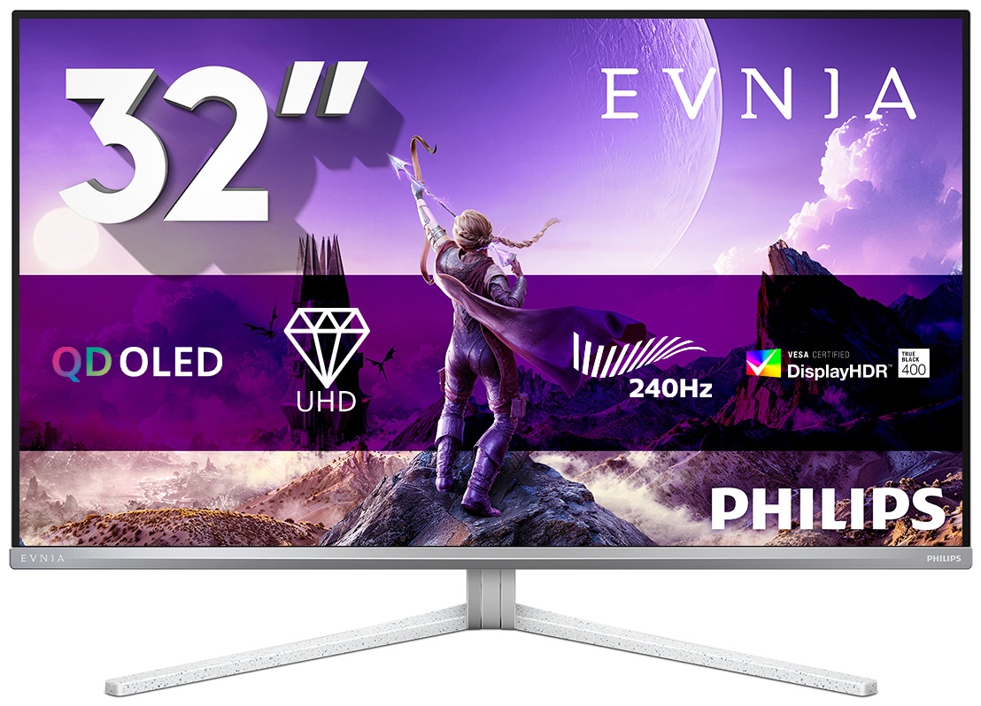 Philips Evnia 8000 | 32M2N8900/00 Monitor 31,5 zoll | 80 cm | 4K UHD | 3840 x 2160 | Weiß