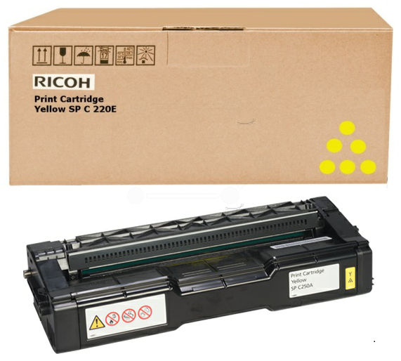 Original Ricoh 407546 Toner Gelb