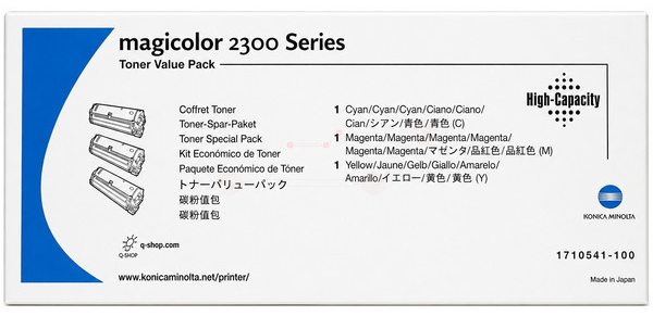 Original Konica Minolta 4576611 Toner CMY Doppel Pack XL