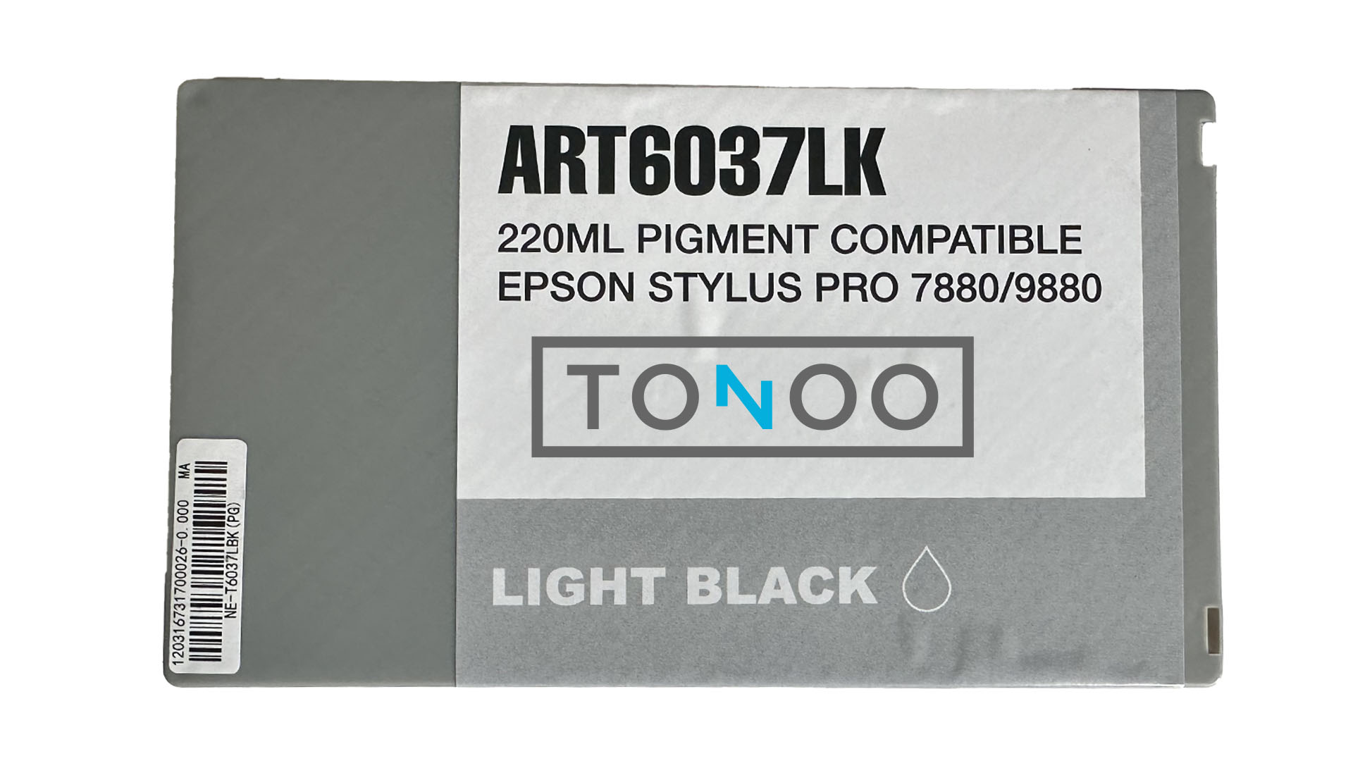 Tonoo® Tinte ersetzt Epson T6037 | C13T603700 | light Schwarz