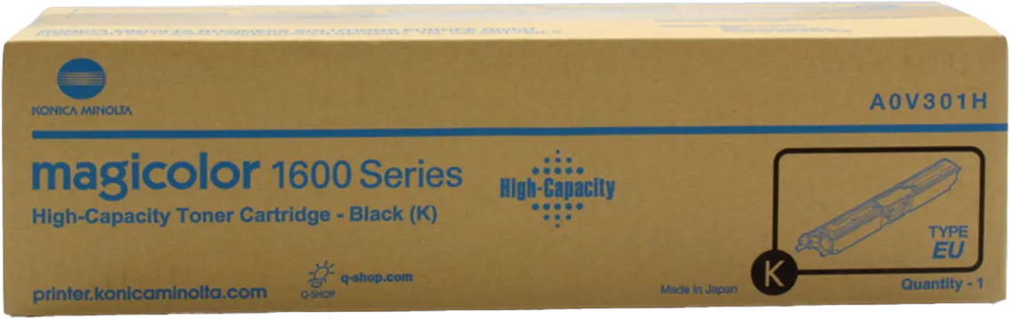 Original Konica Minolta A0V301H Toner Schwarz