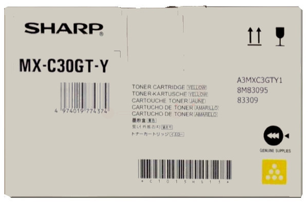 Original SHARP MXC30GTY gelb Toner