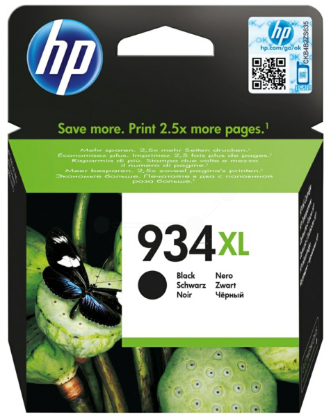 Original HP 934XL | C2P23AE Tinte Schwarz XL