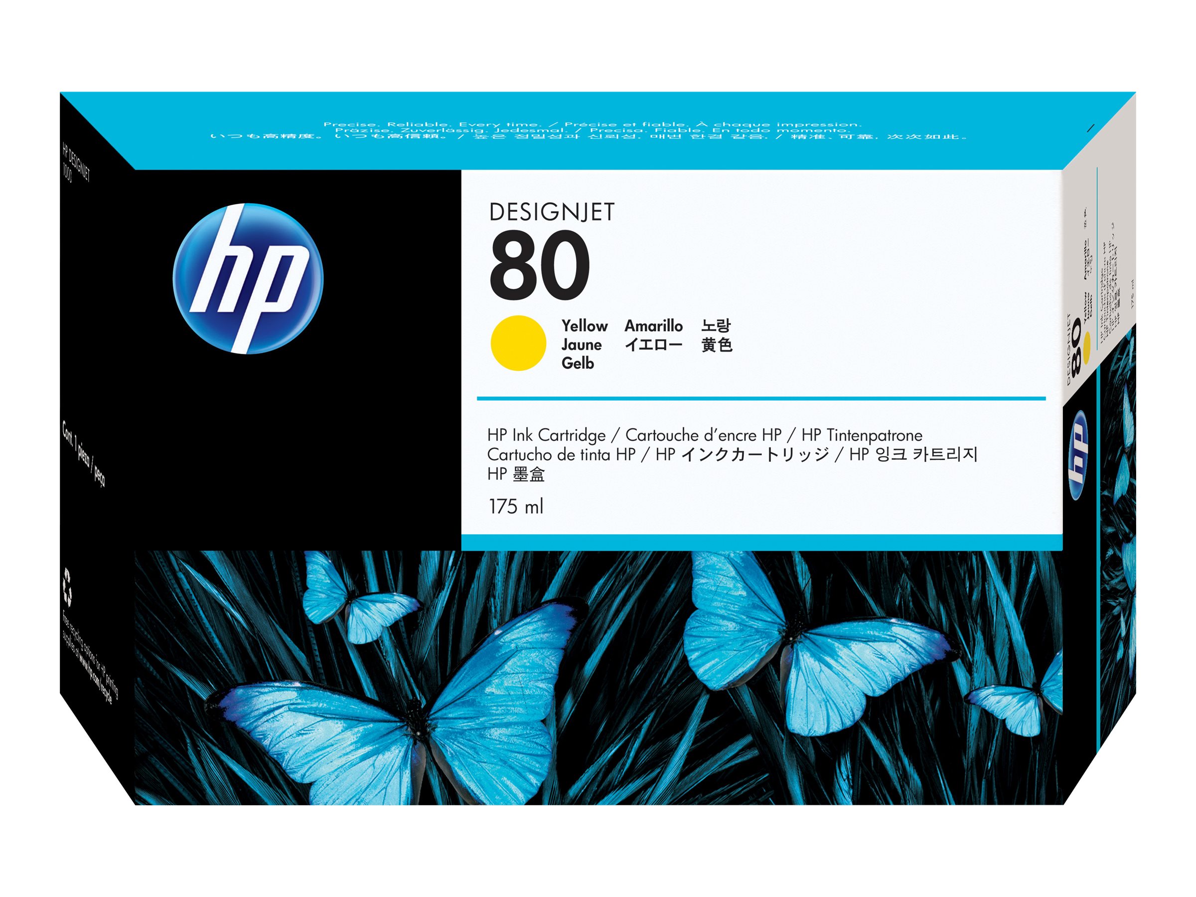 Original HP 80 | C4873A Tinte Gelb ( 2020 )