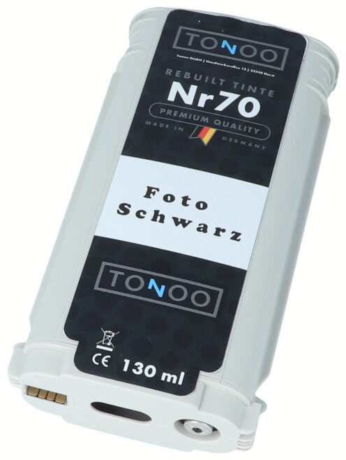 Tonoo® Tinte ersetzt HP 70 | C9449A Foto Schwarz