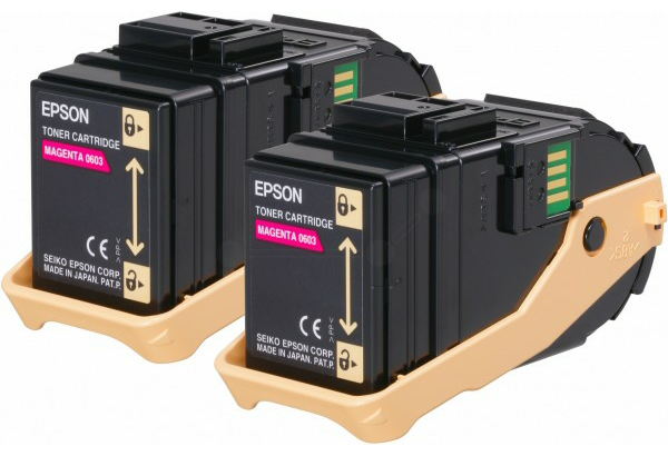 Original Epson 0607 | C13S050607 Toner Magenta (2 Stück) ( A-Ware )