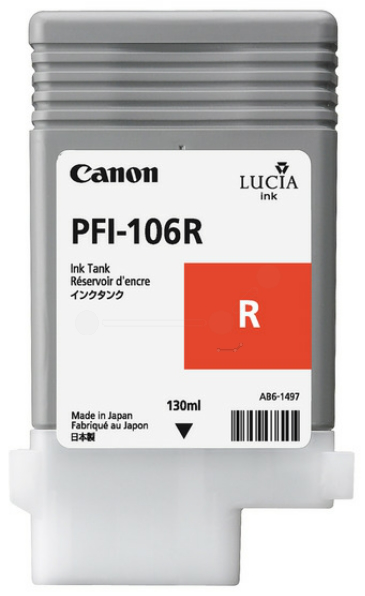 Original Canon PFI106R | 6627B001 Tinte Rot