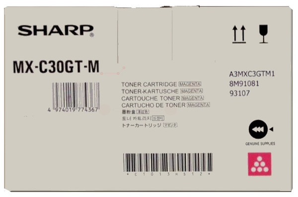 Original SHARP MXC30GTM magenta Toner