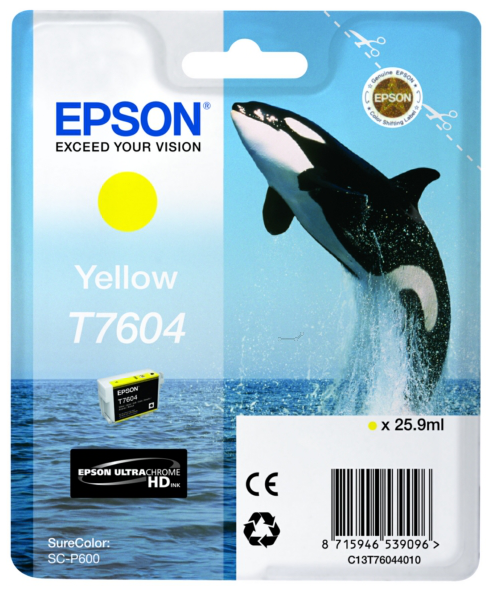 Original Epson T7604 | C13T76044010 Gelb Tintenpatrone