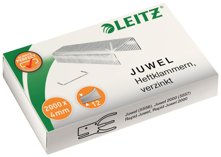 Leitz Heftklammern Juwel 5640 | 4mm | 2000 Stück