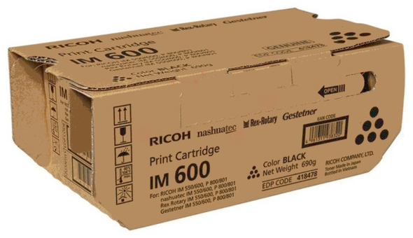 Original Ricoh 418478 Toner Schwarz