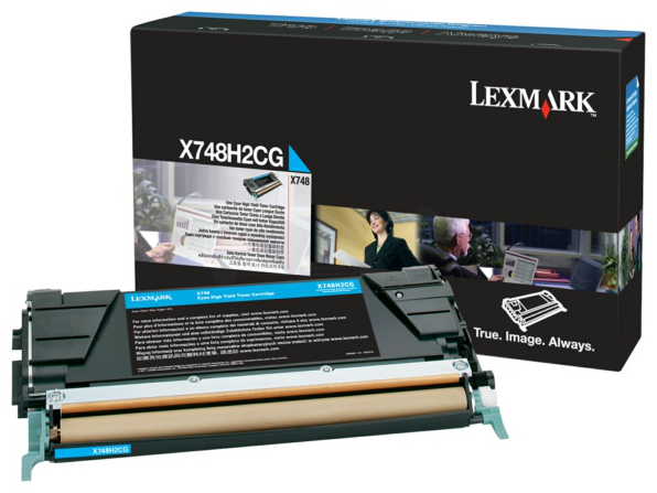 Original Lexmark X748H2CG Toner Cyan