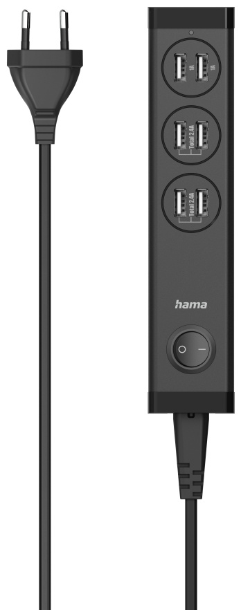 Hama Ladekabel mit Adapter USB-Ladestation 34 W